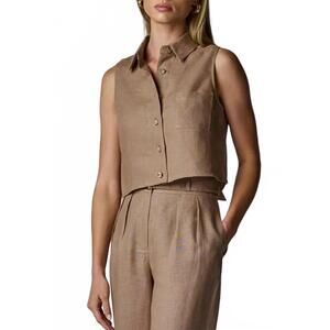 NEW HEVRON katja top in taupe